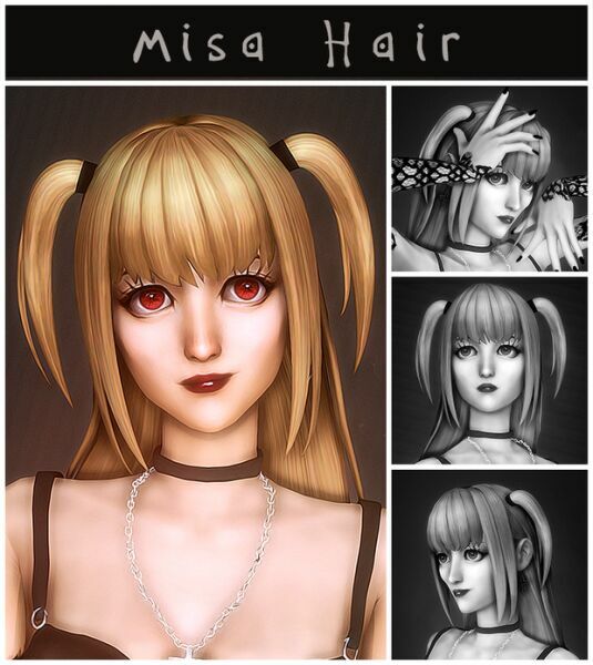 Misa Hair By Kamiiri Sims 4 CC