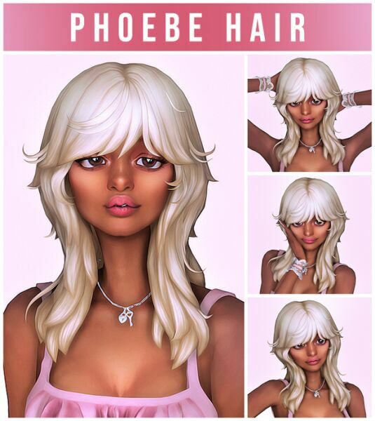 Phoebe Hair By Kamiiri Sims 4 CC