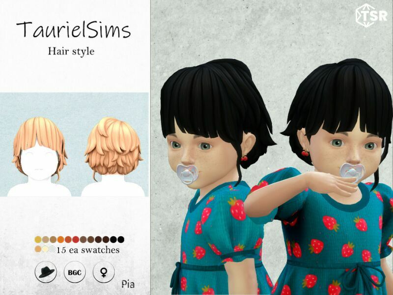 Pia-Hairstyle By Taurielsims Sims 4 CC