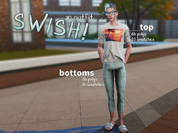 Swish! Male Outfit SET By DRO Sims 4 CC