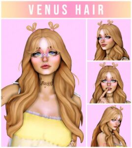 Venus Hair By Kamiiri Sims 4 CC