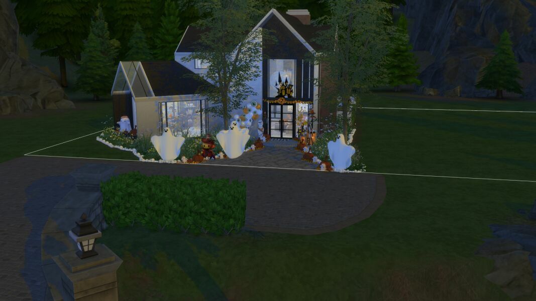 22 OAK AVE Halloween Edition Sims 4 CC