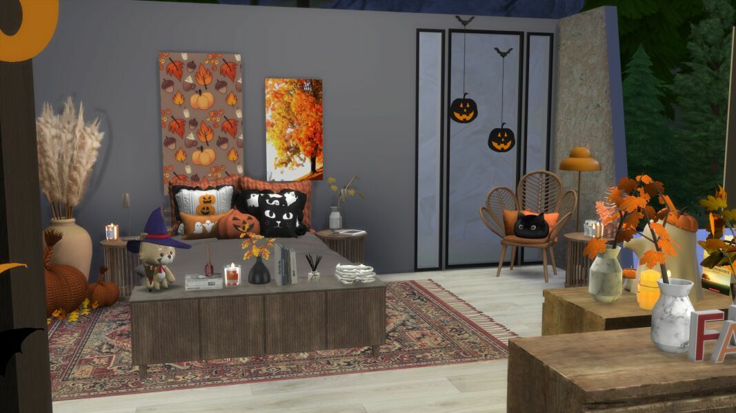 sims 4 cc 22 oak ave halloween edition 11