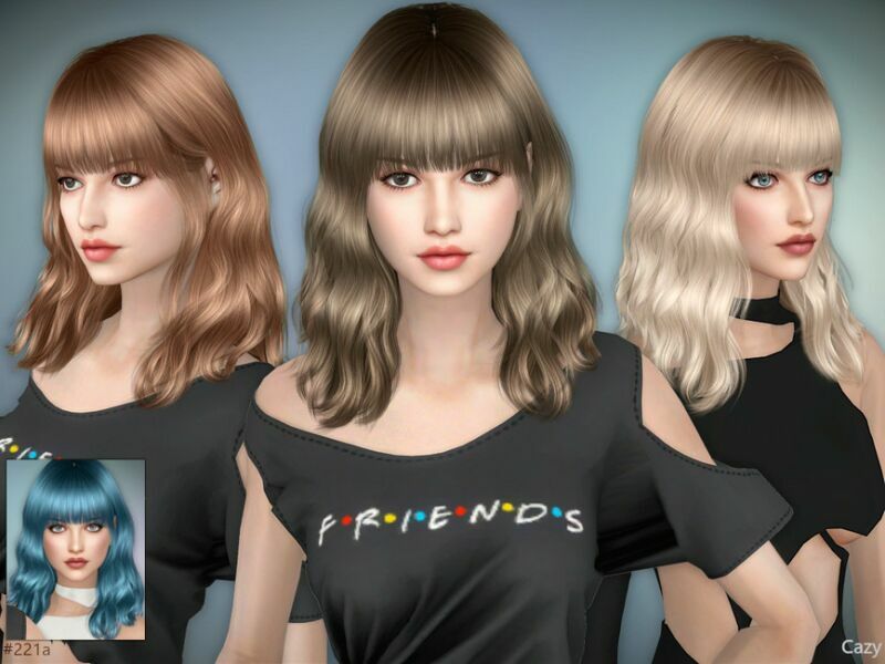 sims 4 cc 221 female hairstyles set by cazy 3