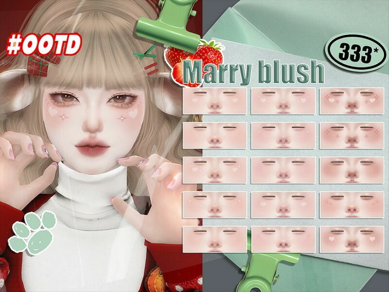 333-Marry Blush By Asan333 Sims 4 CC