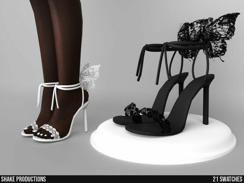 961 – Lace High Heels By Shakeproductions Sims 4 CC