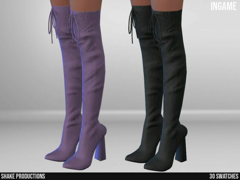 sims 4 cc 969 high heel boots by shakeproductions 2