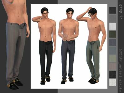 _Lucian_ 014 Untied Slacks By Greyis Sims 4 CC