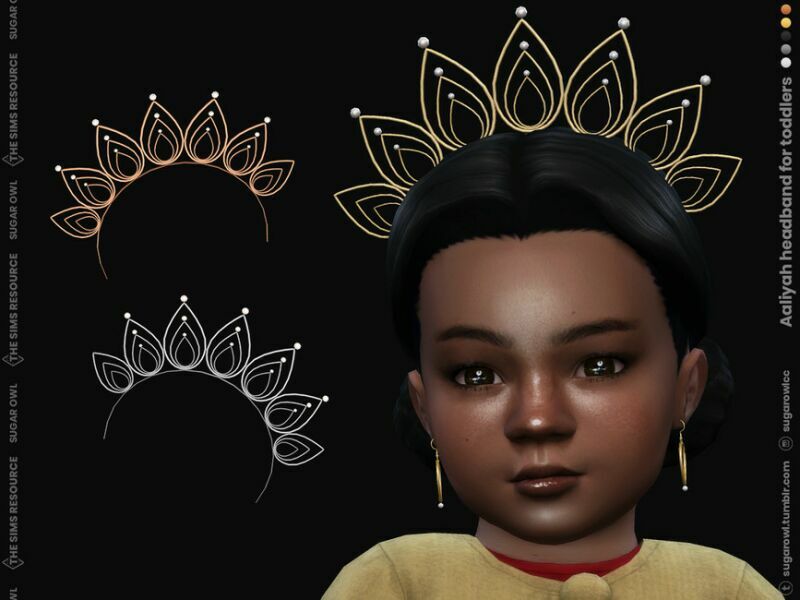 Aaliyah Headband For Toddlers Sims 4 CC