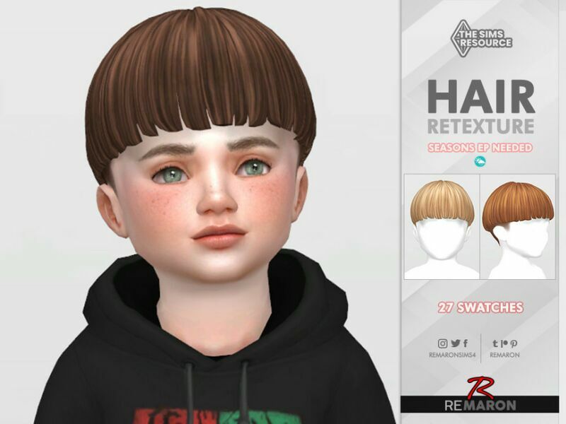 Aaron Hair 01 Seasons EP Needed By Remaron Sims 4 CC