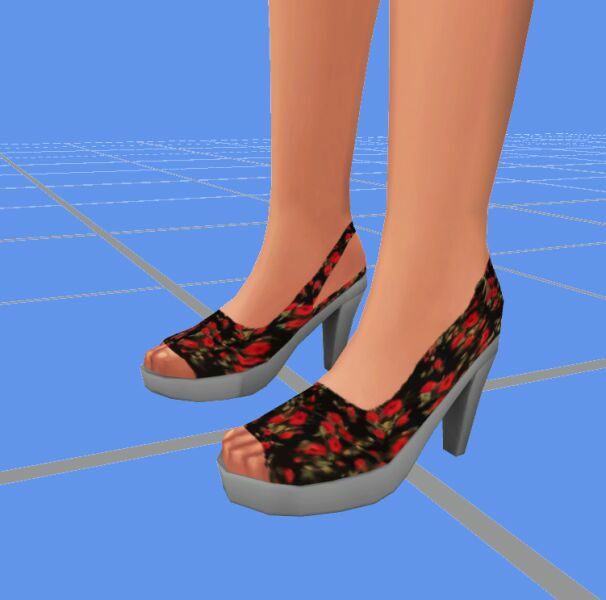 sims 4 cc af s4 basegame slingback platform pumps recolors by vtk 10