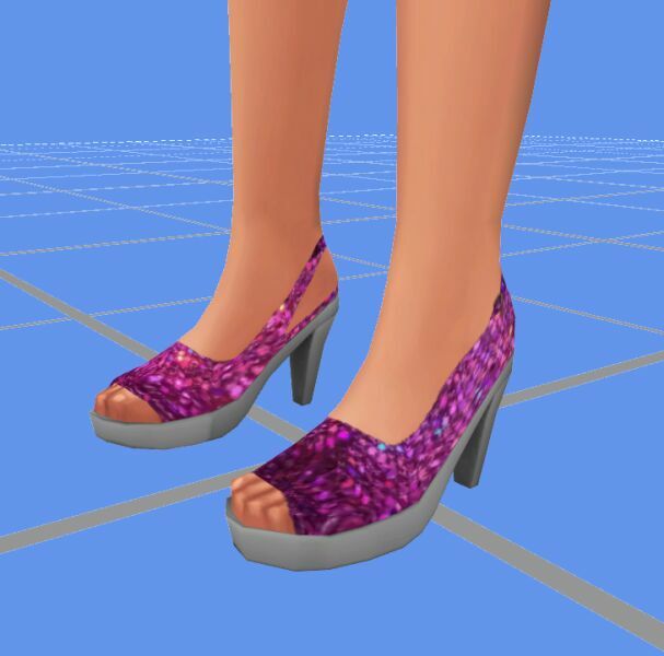 sims 4 cc af s4 basegame slingback platform pumps recolors by vtk 3