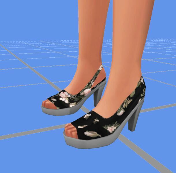 sims 4 cc af s4 basegame slingback platform pumps recolors by vtk 5