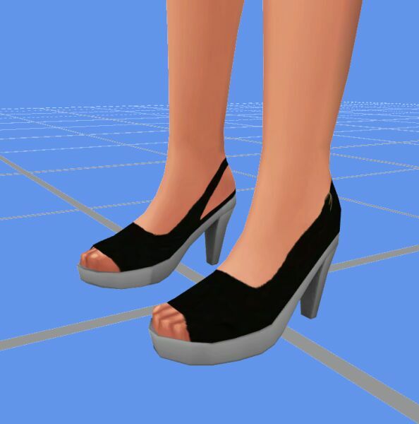 sims 4 cc af s4 basegame slingback platform pumps recolors by vtk 9