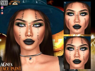 Agnes Face Paint Sims 4 CC