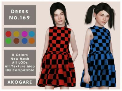 Akogare Dress NO.169 By _Akogare_ Sims 4 CC