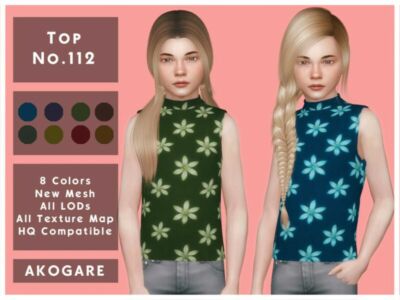 Akogare TOP NO.112 By _Akogare_ Sims 4 CC