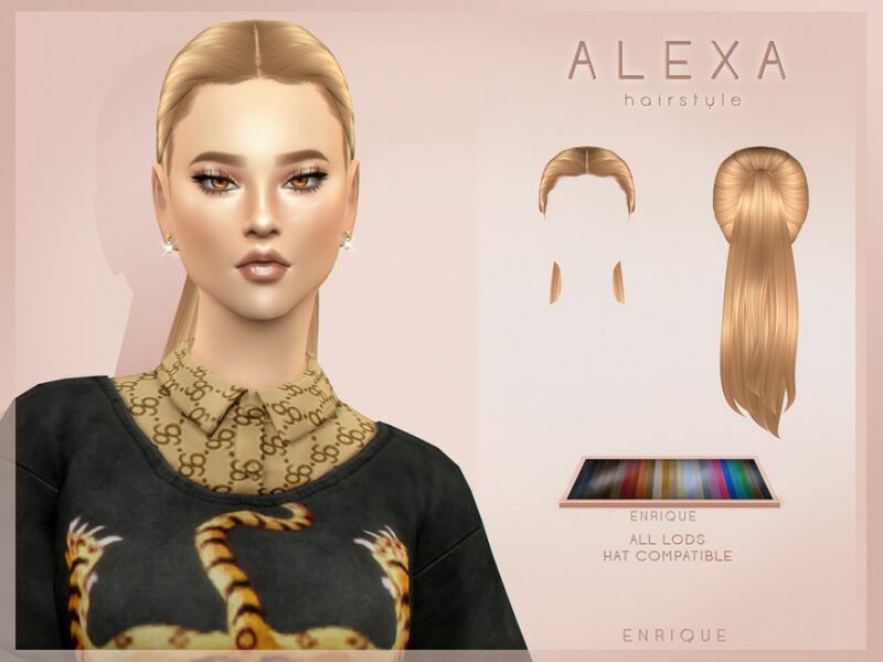 Alexa Hairstyle By Enriques4 Sims 4 CC