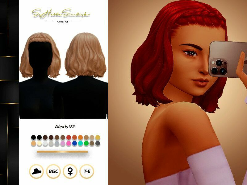 Alexis Hairstyle V2 By Sehablasimlish Sims 4 CC