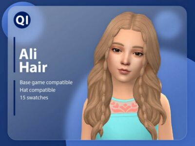 ALI Hair By Qicc Sims 4 CC