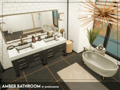 Amber Bathroom (TSR Only CC) By Xogerardine Sims 4 CC