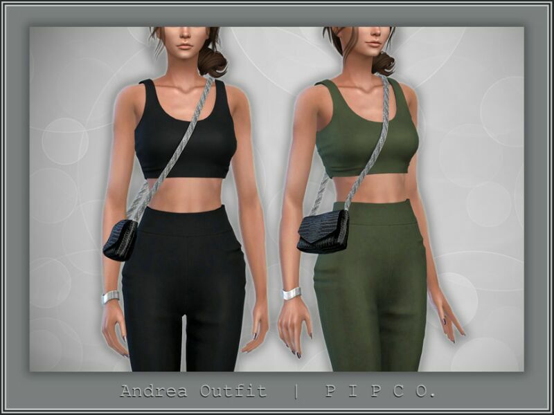 Andrea TOP And BAG. By Pipco Sims 4 CC