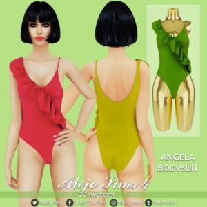 Angela Bodysuit Sims 4 CC