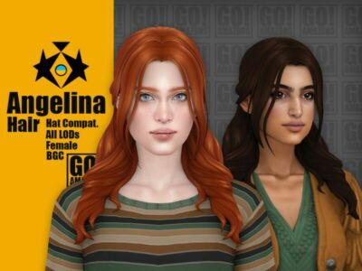 Angelina Hair By Goamazons Sims 4 CC