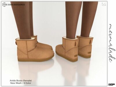 Ankle Boots S233 (Female) By Mermaladesimtr Sims 4 CC