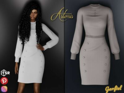 Artemis – Bodycon Dress / Everyday Sims 4 CC