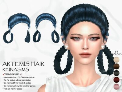 Artemis Hair Sims 4 CC