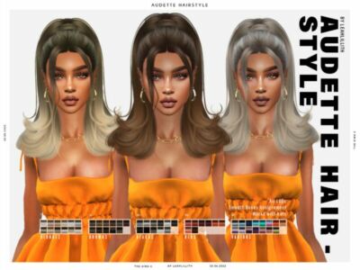 Audette Hairstyle Sims 4 CC