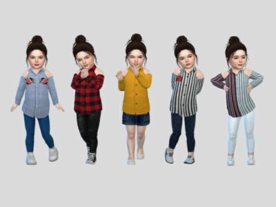 AVA Blouse Toddler By Mclaynesims Sims 4 CC