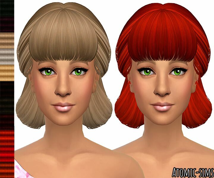 B-Flysims Hair 083 Conversion By Atomic-Sims Sims 4 CC