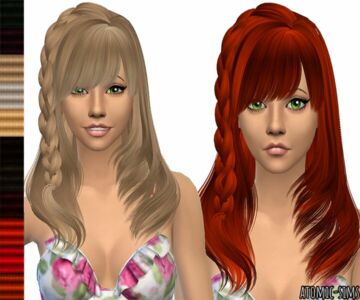 B-Flysims Hair 090 Retexture By Atomic-Sims Sims 4 CC