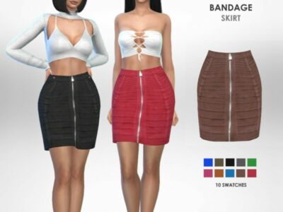 Bandage Skirt By Puresim Sims 4 CC