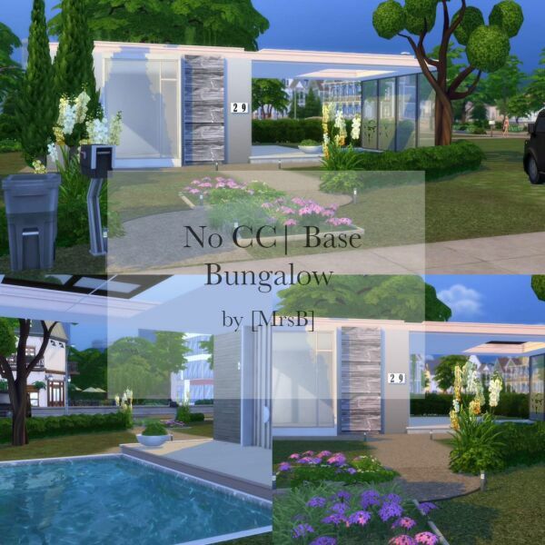 Base Bungalow |CC Free By Mrsbarbiex3 Sims 4 CC