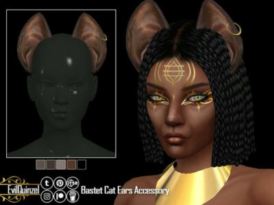 ‘Bastet CAT Ears Accessory / Hats’ Sims 4 CC