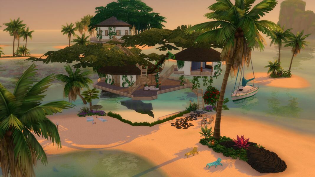 sims 4 cc beach tree house cc free by mrsbarbiex3 4