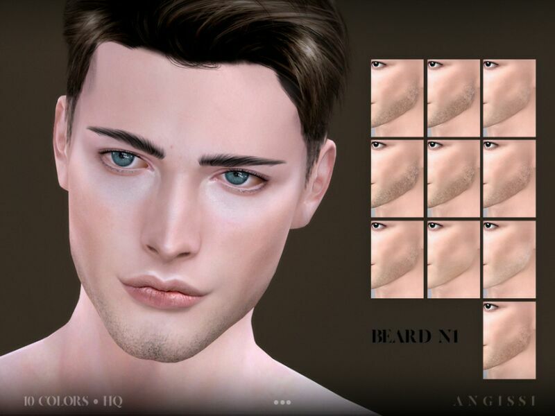 Beard N1 By Angissi Sims 4 CC