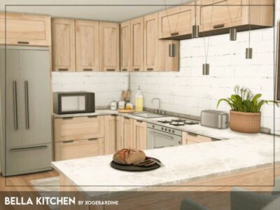 Bella Kitchen (TSR Only CC) By Xogerardine Sims 4 CC