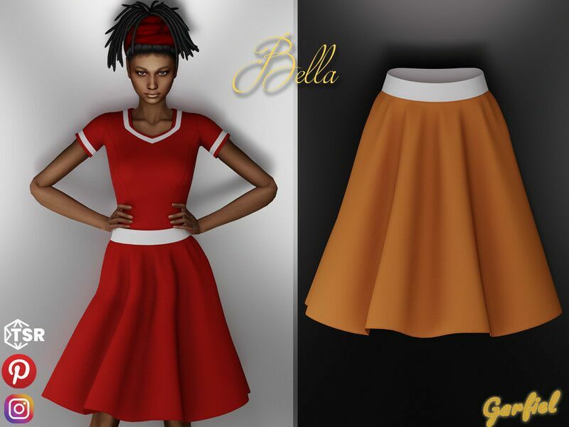 Bella – Swing Skirt Sims 4 CC