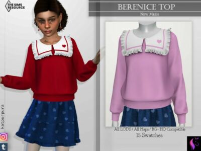 Berenice TOP By Katpurpura Sims 4 CC