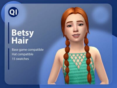 Betsy Hair By Qicc Sims 4 CC