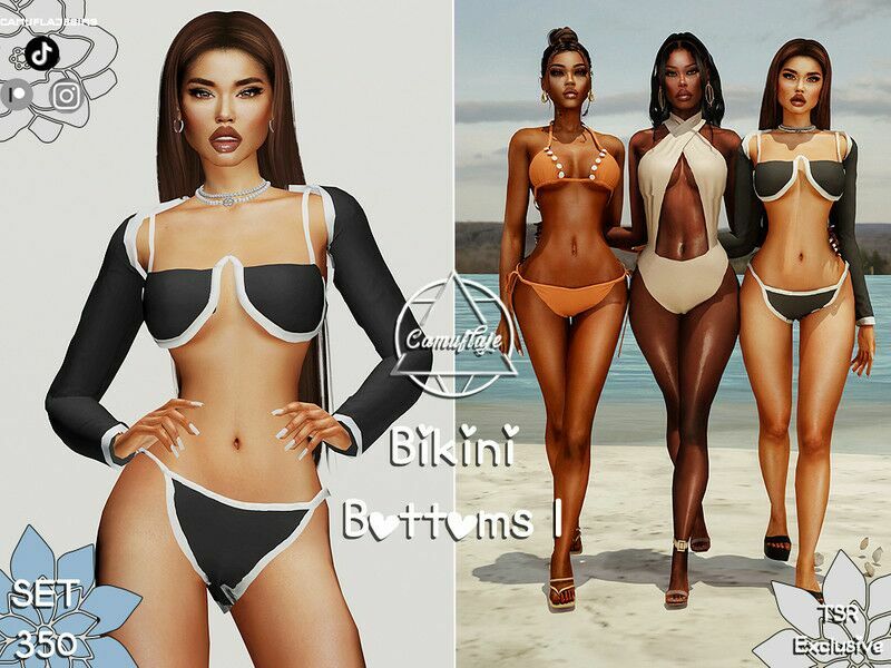 Bikini Line Collection 2023 – Bikini Bottoms I Sims 4 CC