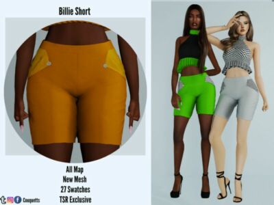 Billie Short By Couquett Sims 4 CC