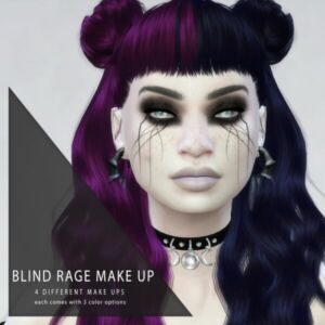 Blind Rage Make UP By Moonsongpixie Sims 4 CC