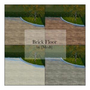 Brick Floor| 4 Swatches By Mrsbarbiex3 Sims 4 CC