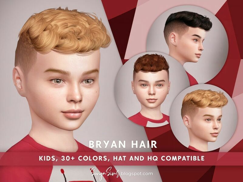 Bryan Hair Kids By Sonyasimscc Sims 4 CC