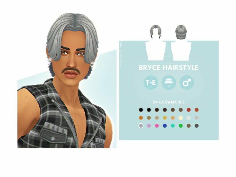 Bryce Hairstyle By Simcelebrity00 Sims 4 CC